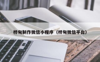 新疆桦甸制作微信小程序（桦甸微信平台）